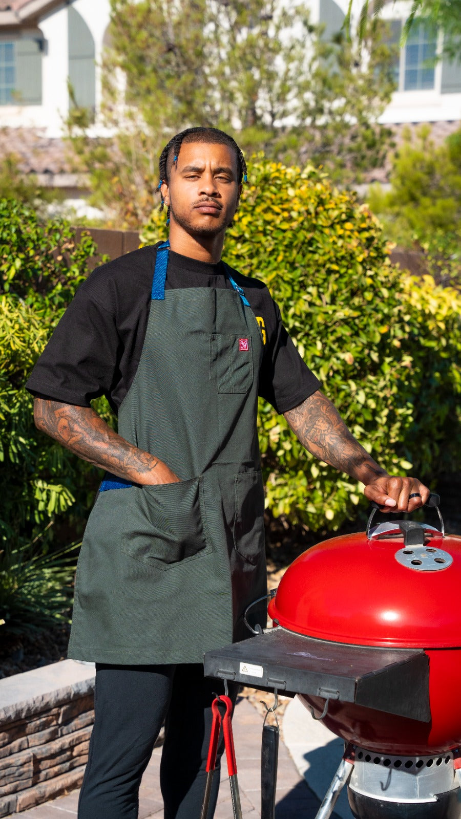 AB's Signature Series Olive Apron – Smokin and Grillin wit AB