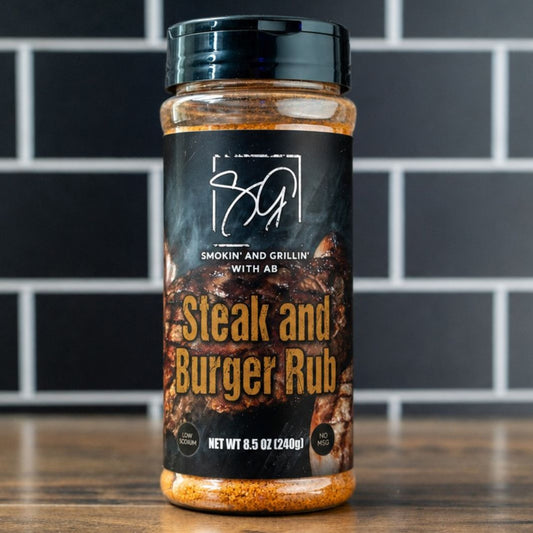 AB's Steak and Burger Seasoning bottle
