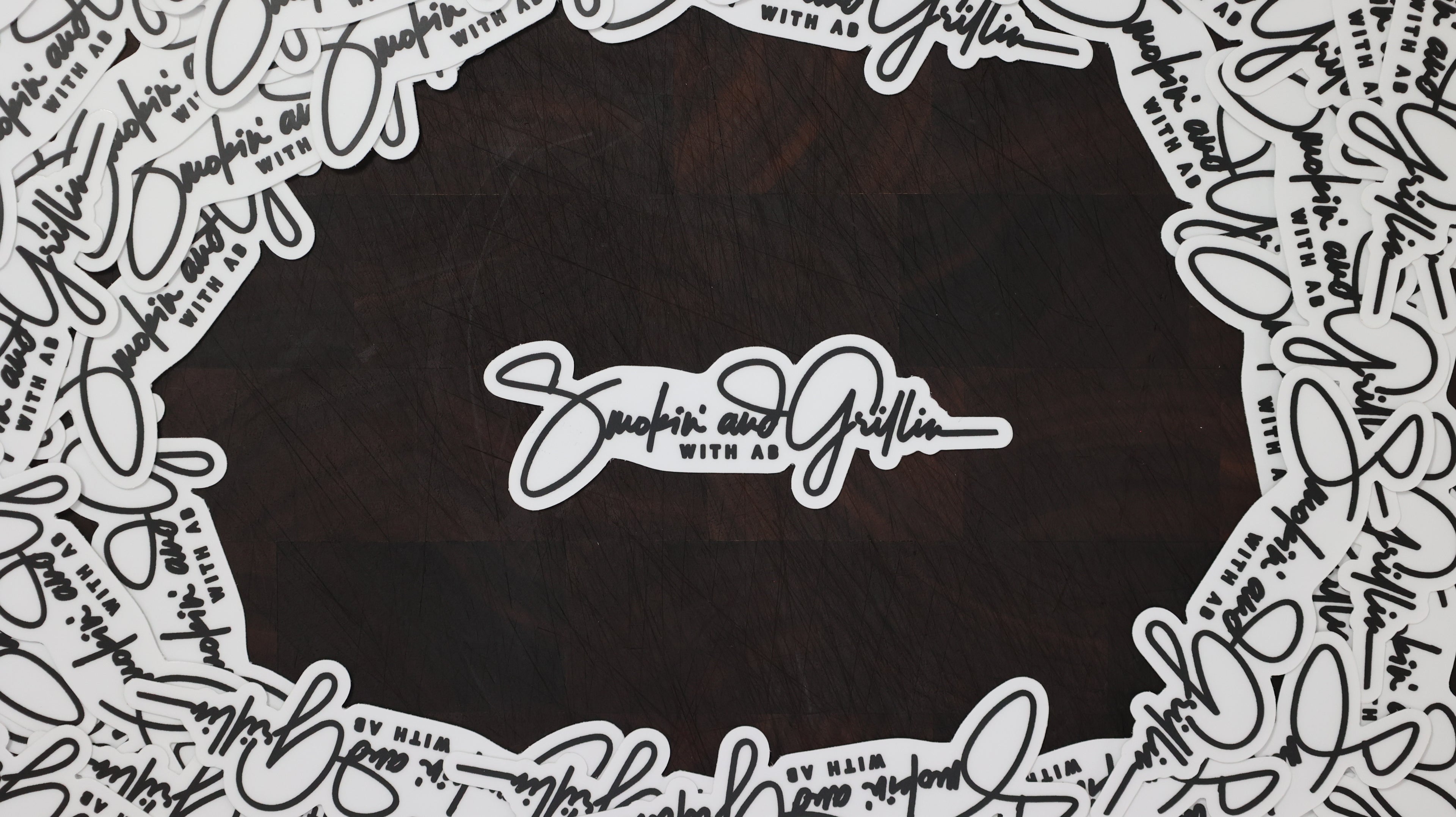 Smokin' and Grillin' Sticker